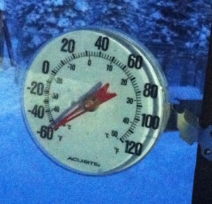 thermometer minus 60