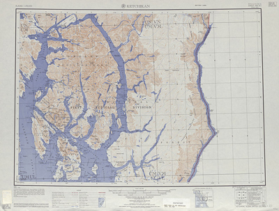 Ketchikan Topographic map Alaska