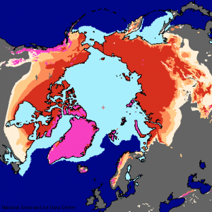 permafrost Atlas of the Cryosphere map (NSIDC) (NASA)