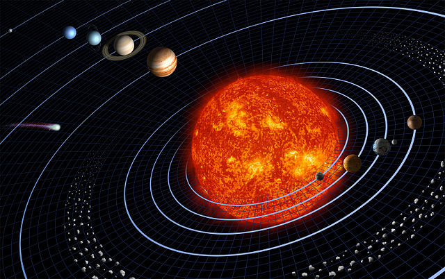 A representation of the solar system. / Courtesy NASA