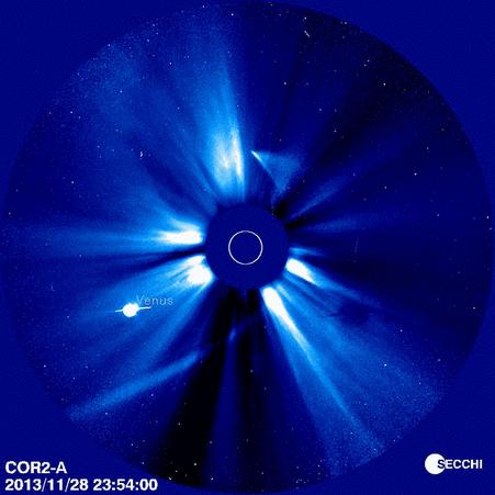 Comet ISON STEREO solar pass