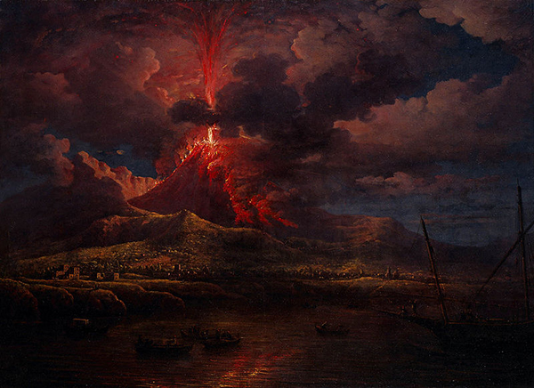 Vesuvius erupting at Night, William Marlow, 1768