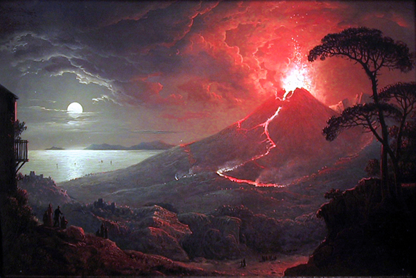 The Eruption of Vesuvius, Sebastian Pether, 1825